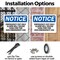 Signmission Exit Sign, Plastic, 10 in W, 7 in H, Emergency Exit Only Alarm Will Sound $200 OS-2PACK-NS-P-710-L-11812 - alternate 8